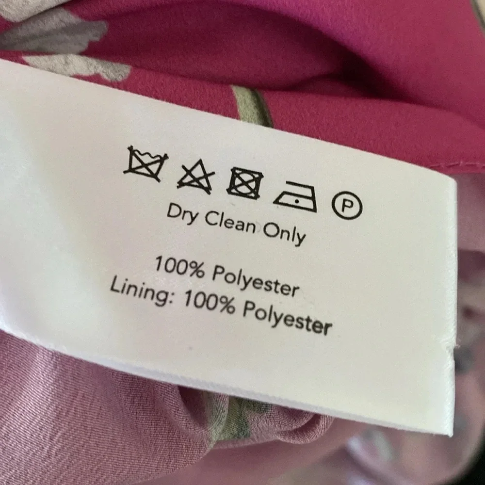 Borgo De Nor Dress Fuchsia Butterfly Floral Printed Maxi Dress Size UK 8 US‎ 4 - Picture 9 of 12